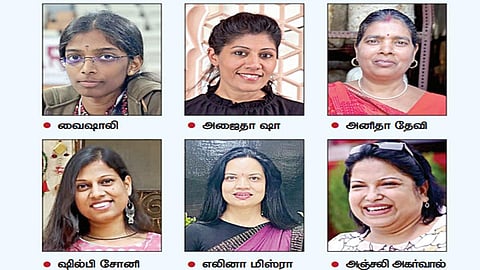 தமிழக செஸ் வீராங்கனை வைஷாலி உட்பட பிரதமரின் சமூக ஊடகங்களை இயக்கிய 6 சாதனை பெண்கள்