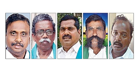 பி.ஆர்.பாண்டியன், அய்யாக்கண்ணு, கே.வீ.இளங்கீரன், காவிரி தனபாலன்,
மிசா.மாரிமுத்து.