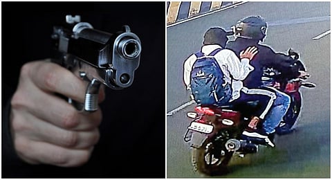 நேற்று நகை பறித்துவிட்டு பைக்கில் தப்பிச் செல்லும் உத்தரப்பிரதேச கொள்ளையர்களின் சிசிடிவி காட்சி பதிவு.