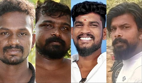 உசிலம்பட்டி தலைமை காவலர் கொலை வழக்கில் சுட்டுப்பிடிக்கப்பட்ட பொன்வண்ணன் மற்றும் கைது செய்யப்பட்டுள்ள பிரபாகர், சிவனேஷ்வரன் மற்றும் பாஸ்கர்