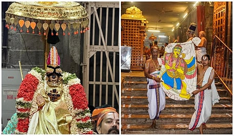 ஸ்ரீரங்கம் பங்குனி தேர் திருவிழா கொடியேற்றத்துடன் கோலாகல தொடக்கம்