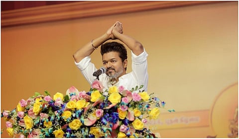 தவெக தலைவர் தலைவர் விஜய்