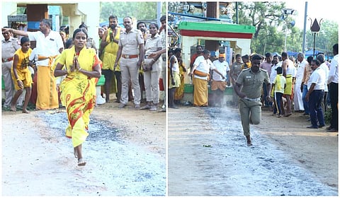 பெருமாநல்லூர் கொண்டத்துக்காளியம்மன் கோயில் குண்டம் திருவிழா: பக்தர்கள் நேர்த்திக்கடன்