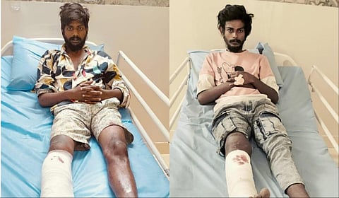 மருத்துவமனையில் சிகிச்சைப் பெற்றுவரும் அம்புரோஸ் மற்றும் லாரன்ஸ்