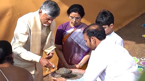 அமராவதியில் சொந்த வீடு கட்டுகிறார் முதல்வர் சந்திரபாபு