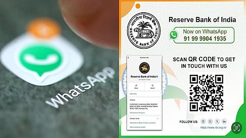 வாட்ஸ்அப் சேனலை அறிமுகம் செய்த ரிசர்வ் வங்கி!