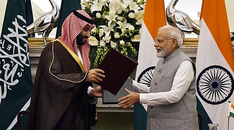 சவுதி இளவரசருடன் பிரதமர் மோடி சந்திப்பு: முக்கிய ஒப்பந்தங்கள் கையெழுத்து