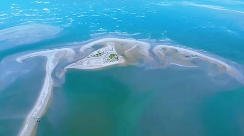 தலைமன்னார் அருகே உள்ள மணல் தீடை