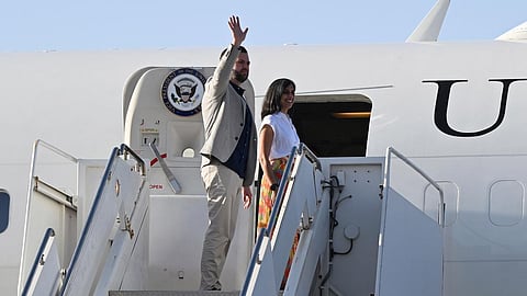 வாஷிங்டன் புறப்பட்டார் அமெரிக்க துணை அதிபர் ஜே.டி.வான்ஸ்