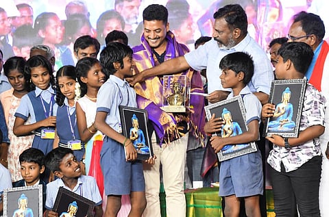 புதுச்சேரியில் நிகழ்ச்சியில் பங்கேற்ற தொல் திருமாவளவன் | படம்: M.Samraj