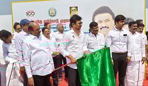 சென்னை எல்லை சாலைத் திட்டத்தின் பகுதி-3 பணிகளை துணை முதல்வர் உதயநிதி ஸ்டாலின் தொடங்கி வைத்தார்