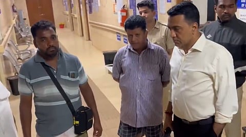 காயமடைந்தவர்களை மருத்துவமனையில் நேரில் சந்தித்த கோவா முதல்வர் பிரமோத் சாவந்த்