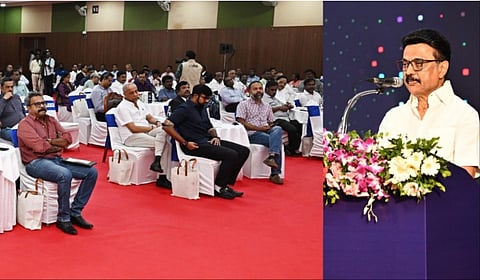 சென்னையில் நடந்த பத்திரிகை மற்றும் ஊடகத்துறையினர் சந்திப்பு நிகழ்ச்சியில் முதல்வர் ஸ்டாலின் உரையாற்றினார்.