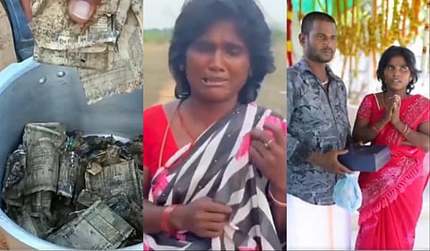 கரையான் அரித்த பணம்: ஏழைப் பெண்ணுக்கு ரூ.1 லட்சம் வழங்கிய ராகவா லாரன்ஸ்