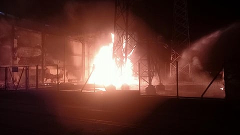 நெய்வேலி என்எல்சியில் தீ விபத்து - கோடிக்கணக்கான ரூபாய் மதிப்புள்ள பொருட்கள் நாசம்