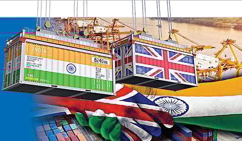 ஏற்றுமதியை அதிகரிக்கும் இந்தியா - பிரிட்டன் வர்த்தக ஒப்பந்தம்