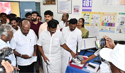 திருப்பாச்சூர் துணை சுகாதாரம் நிலையத்தில் சமுதாய அளவிலான புற்று நோய் கண்டறியும் திட்ட விரிவாக்கத்தை அமைச்சர் மா.சுப்பிரமணியன் தொடங்கி வைத்தார்