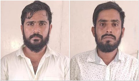 கைது செய்யப்பட்ட யரகோர்லா ஸ்ரீனு மற்றும் அஜ்மீரா சுதாகர்