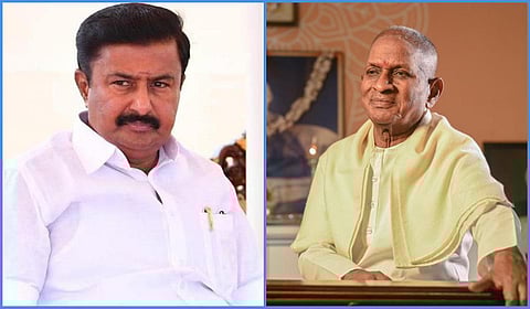 தமிழ் சினிமா உலகில் பொன்விழா ஆண்டு: இளையராஜாவுக்கு அமைச்சர் சாமிநாதன் வாழ்த்து