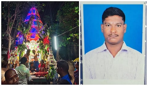 கடலூர் அருகே சாமி ஊர்வலத்தின் போது மின்சாரம் தாக்கி ஒருவர் உயிரிழப்பு: 4 பேர் காயம்