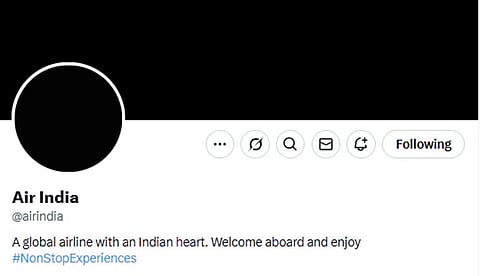 அகமதாபாத் விமான விபத்து: சமூக வலைதள டிபி-யை கருப்பு வண்ணத்தில் மாற்றியது ஏர் இந்தியா