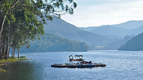 மூணாறு அருகே உள்ள குண்டாலா அணை பகுதி.