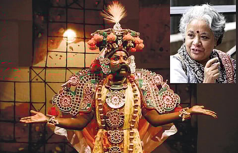 சிகண்டியாக திலகவதி (உள்படம்) அ.மங்கை