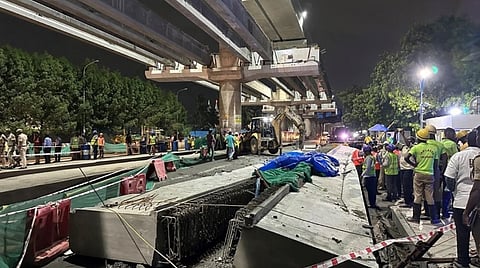 மெட்ரோ ரயில் இணைப்பு பால கர்டர் இடிந்து ஒருவர் உயிரிழந்த விவகாரம்: நாளை விசாரணை அறிக்கை சமர்ப்பிக்கப்படுகிறது