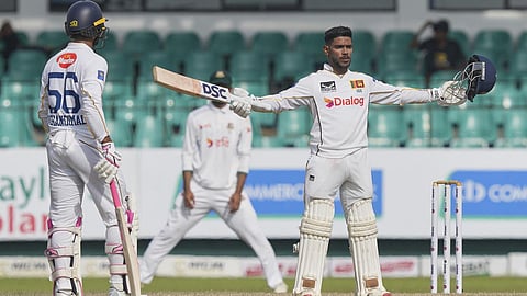 பதும் நிஷங்கா சதம் விளாசல்: வலுவான முன்னிலையை நோக்கி நகரும் இலங்கை அணி