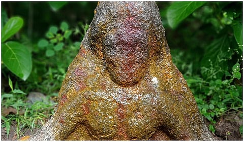 திண்டிவனம் அருகே பல்லவர் கால சிற்பத்தை துர்க்கை அம்மனாக வழிபட்ட மக்கள்: வரலாற்று ஆய்வாளர் விளக்கம்