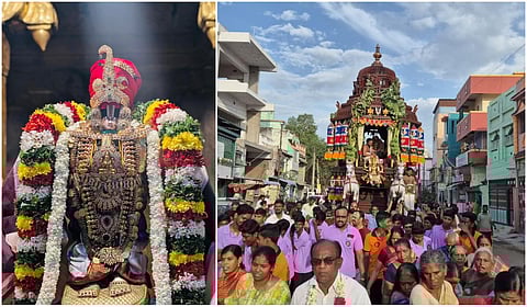 ஸ்ரீவில்லிபுத்தூர் ஆண்டாள் கோயில் பெரியாழ்வார் அவதரித்த ஆனி சுவாதி செப்புத் தேரோட்டம் கோலாகலம்