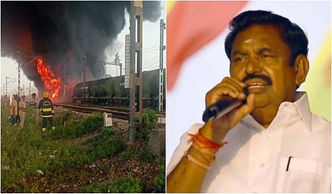 திருவள்ளூர் சரக்கு ரயில் தீ விபத்து குறித்து உயர்நிலை விசாரணை: இபிஎஸ் வலியுறுத்தல்