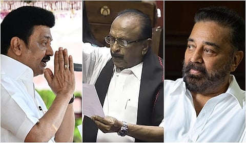 ‘அன்பு அண்ணன் வைகோவுக்கு பாராட்டு; அருமை நண்பர் கமலுக்கு வாழ்த்துகள்’ - முதல்வர் ஸ்டாலின்