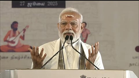 ராஜராஜ சோழன், ராஜேந்திர சோழனுக்கு தமிழகத்தில் பிரம்மாண்ட சிலைகள்: பிரதமர் மோடி உறுதி