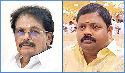 அமைச்சர் கே.கே.எஸ்.எஸ்.ஆர்.ஆர், ரவிகண்ணன்