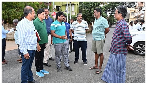 மாநகராட்சி ஆய்வாளர் ஆய்வு