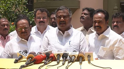 ‘அதிமுக போகும் போக்கே சரியில்லை’ - திமுகவில் இணைந்த கார்த்திக் தொண்டைமான் பேட்டி