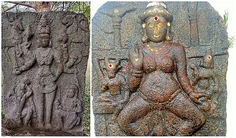 திண்டிவனம், செஞ்சியில் கொற்றவை, மூத்ததேவி சிற்பங்கள் கண்டெடுப்பு: பல்லவர் காலத்தை சேர்ந்தது என தகவல்