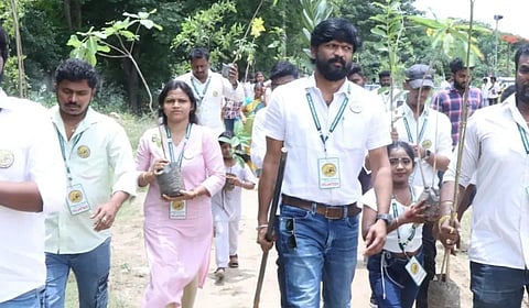 25 ஆயிரம் மரக்கன்றுகளை நட நடிகர் சவுந்தர ராஜா திட்டம்