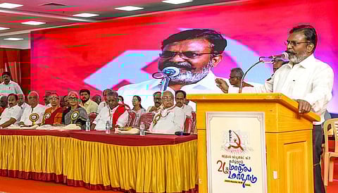 பிஹார் போல தில்லுமுல்லு செய்து தமிழகத்தில் ஆட்சியை கைப்பற்ற பாஜக முயற்சி: திருமாவளவன் குற்றச்சாட்டு