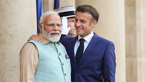 பிரதமர் மோடியுடன் பிரான்ஸ் அதிபர் மெக்ரான் பேச்சு: உக்ரைன், காசா போர் குறித்து முக்கிய ஆலோசனை