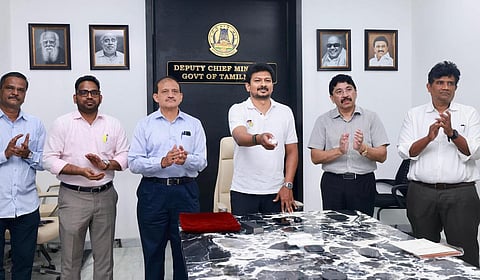 சென்னை, கோவை, கன்னியாகுமரி மாவட்டங்களில் ரூ.11 கோடியில் விளையாட்டு மேம்பாட்டு பணிகள்: உதயநிதி அடிக்கல் நாட்டினார்