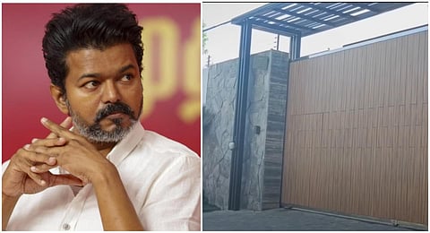 விஜய் வீட்டுக்கு வெடிகுண்டு மிரட்டல்: மோப்ப நாய் உதவியுடன் போலீஸார் சோதனை