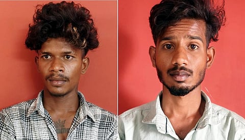 கைது செய்யப்பட்ட சத்தியரசு, நவீன்குமார்