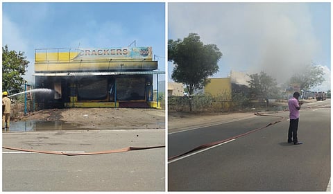 சிவகாசி அருகே பட்டாசுக் கடையில் விபத்து: பல லட்சம் மதிப்பிலான பட்டாசுகள் சேதம்