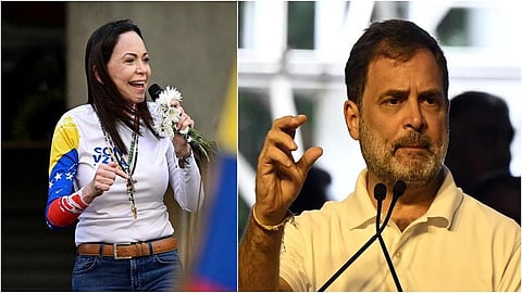 ‘அரசமைப்பை காக்க ராகுல் காந்தி போராடுகிறார்’ - அமைதிக்கான நோபல் பரிசு குறித்து காங். கருத்து