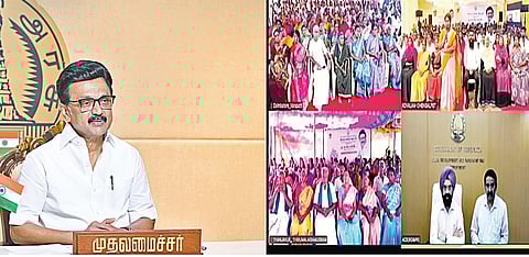 தமிழகம் முழுவதும் நேற்று நடைபெற்ற கிராமசபைக் கூட்டத்தில் முதல்வர் ஸ்டாலின் காணொலி வாயிலாக உரையாற்றினார். ஊரக வளர்ச்சித் துறை செயலர் ககன்தீப் சிங் பேடி, துறை ஆணையர் பொன்னையா உள்ளிட்டோர் பங்கேற்றனர்.