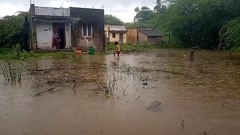 திருவாரூரில் இடைவிடாத கனமழையால் இயல்பு வாழ்க்கை பாதிப்பு - சம்பா பயிர்கள் சேதம்