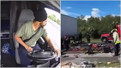 அமெரிக்காவில் கார் மீது லாரி மோதி 3 பேர் உயிரிழப்பு: இந்திய டிரைவர் கைது