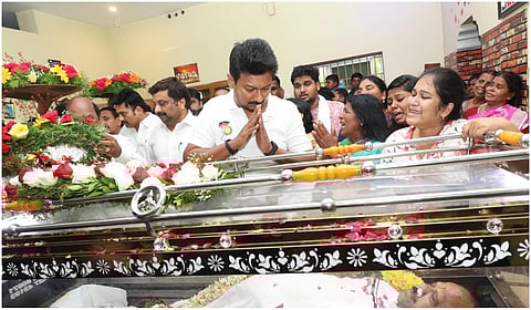 எளிமையும் அமைதியும்தான் பொன்னுசாமி எம்எல்ஏ-வின் அடையாளம்: உதயநிதி ஸ்டாலின் இரங்கல்